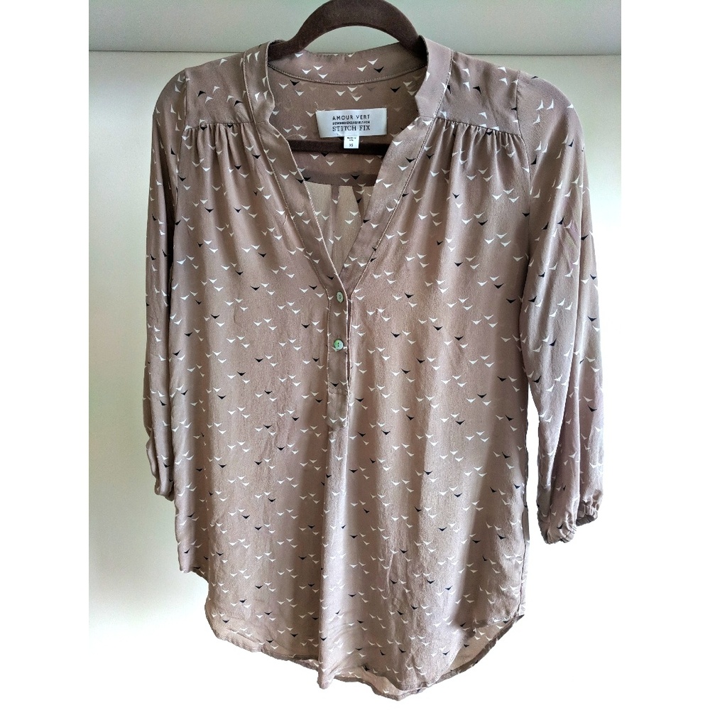 Amour Vert x Stitch Fix Silk Blouse
